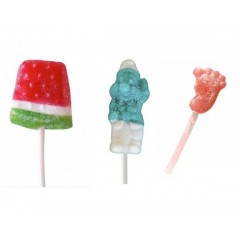 Caramelos de formas con palo